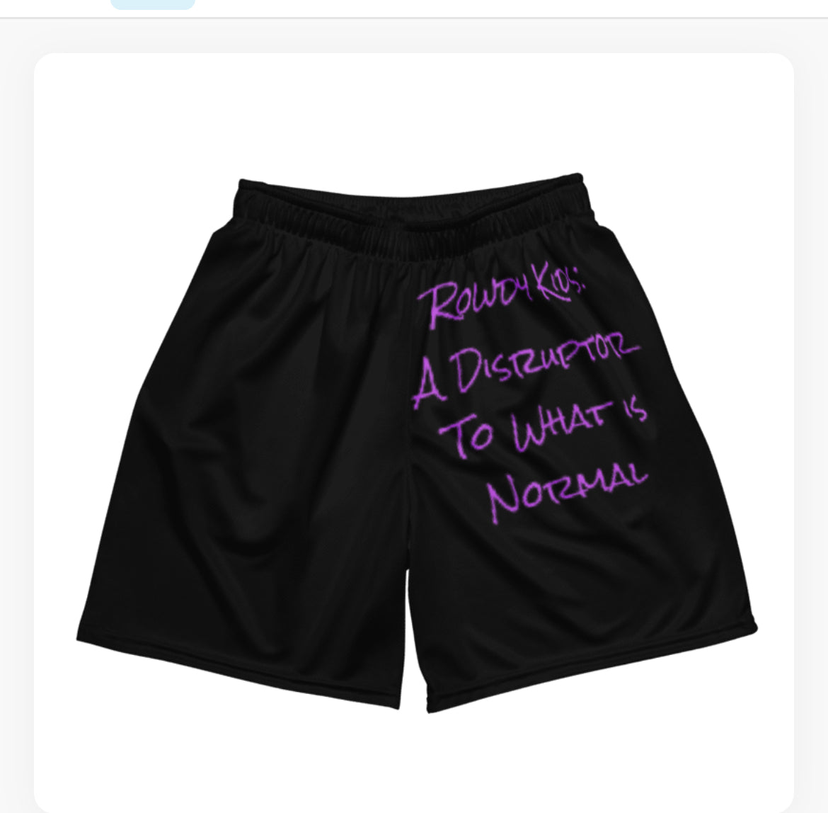 Rowdy Kids Disruptor Shorts